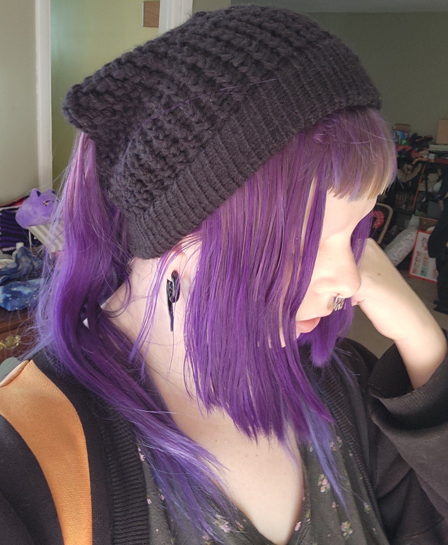 knitted ear warmer/bandana