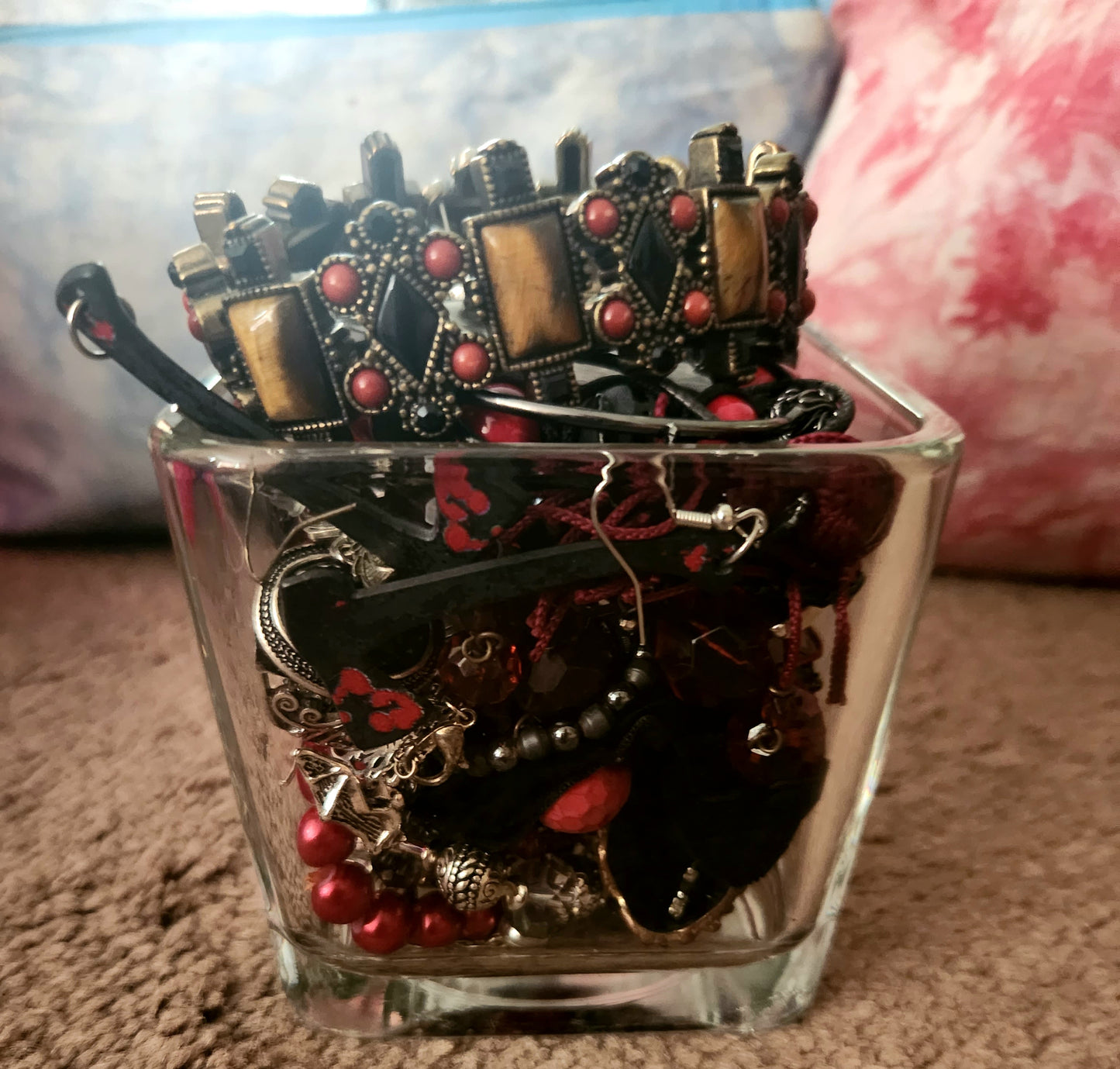 dark tones gothic mystery jewelry jar