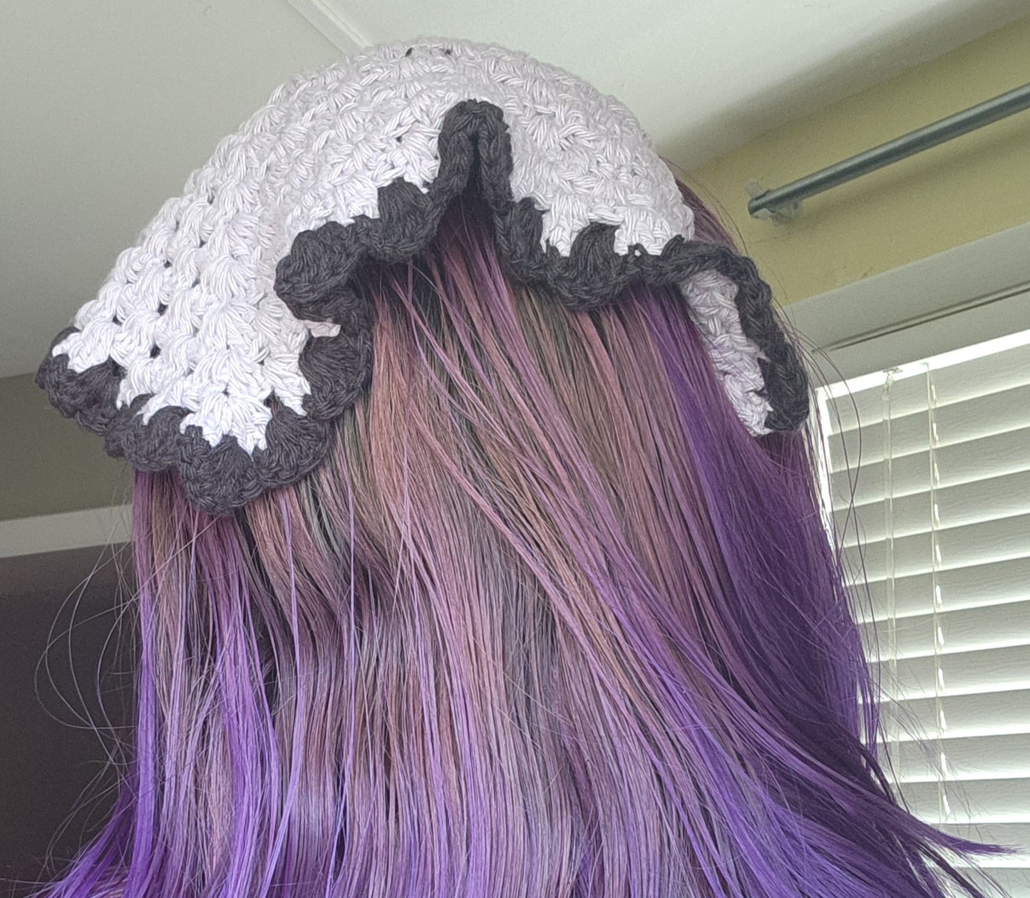 longer crochet granny bandana