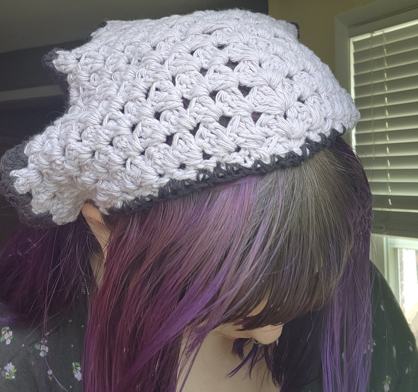 longer crochet granny bandana