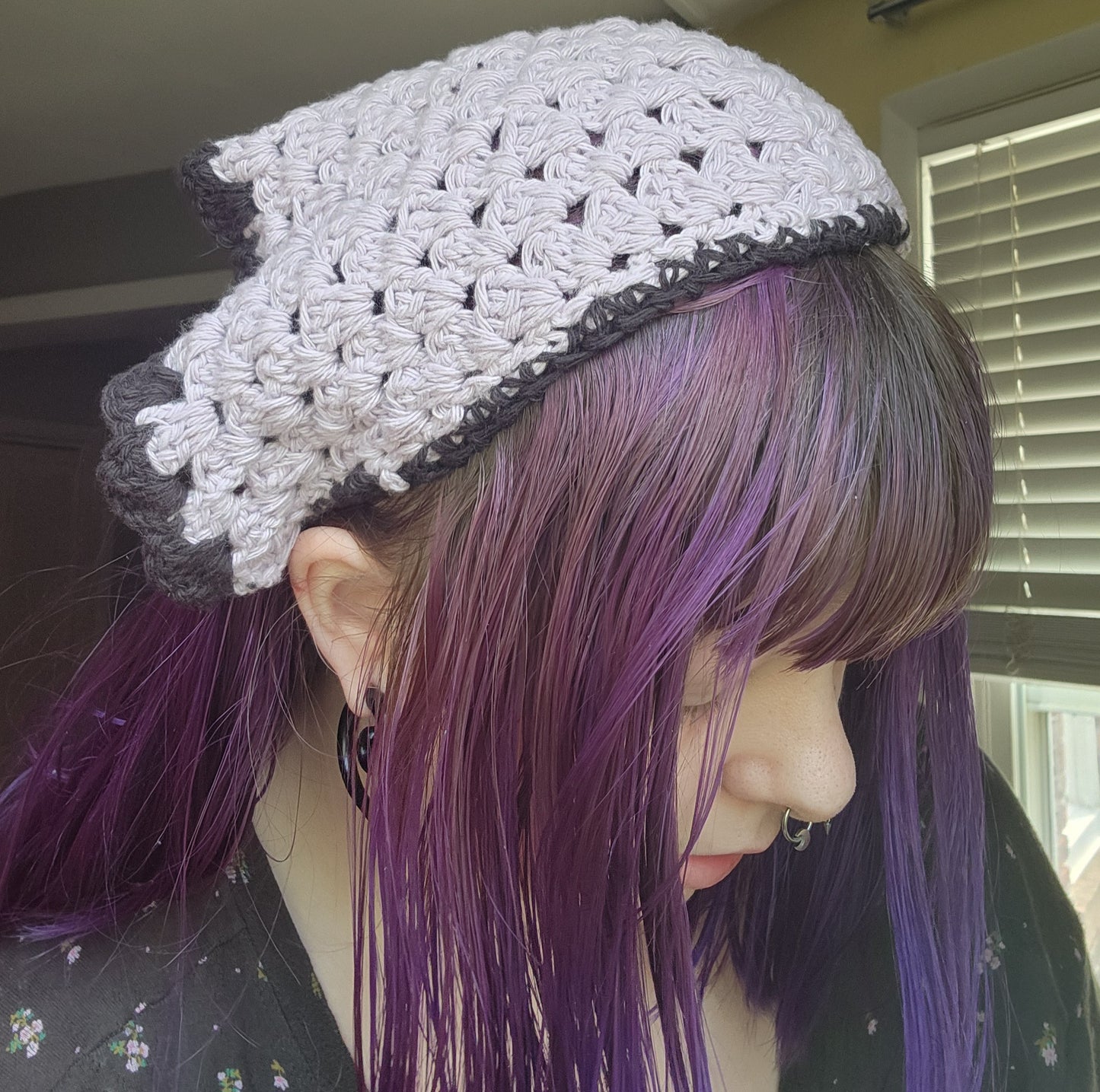 longer crochet granny bandana
