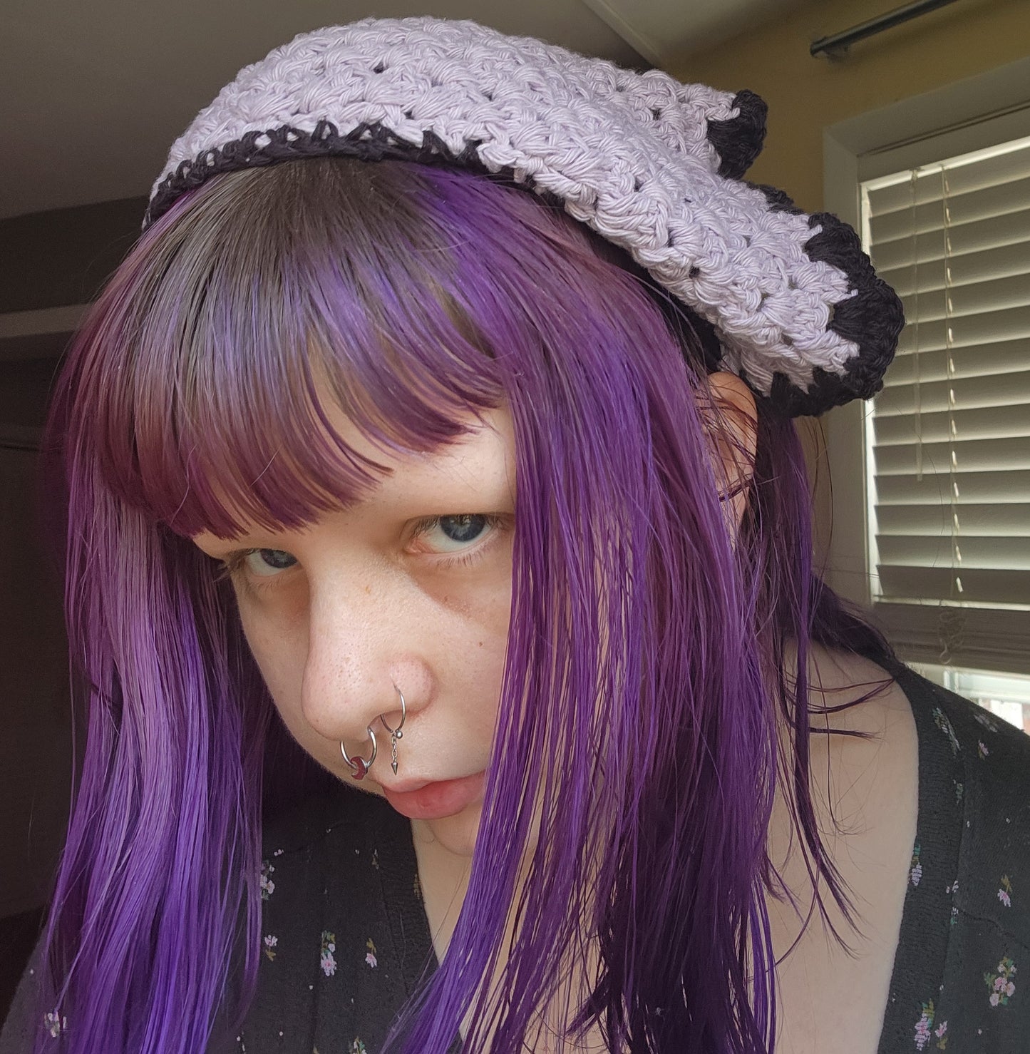 longer crochet granny bandana