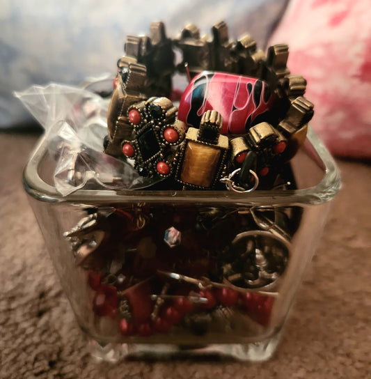 dark tones gothic mystery jewelry jar