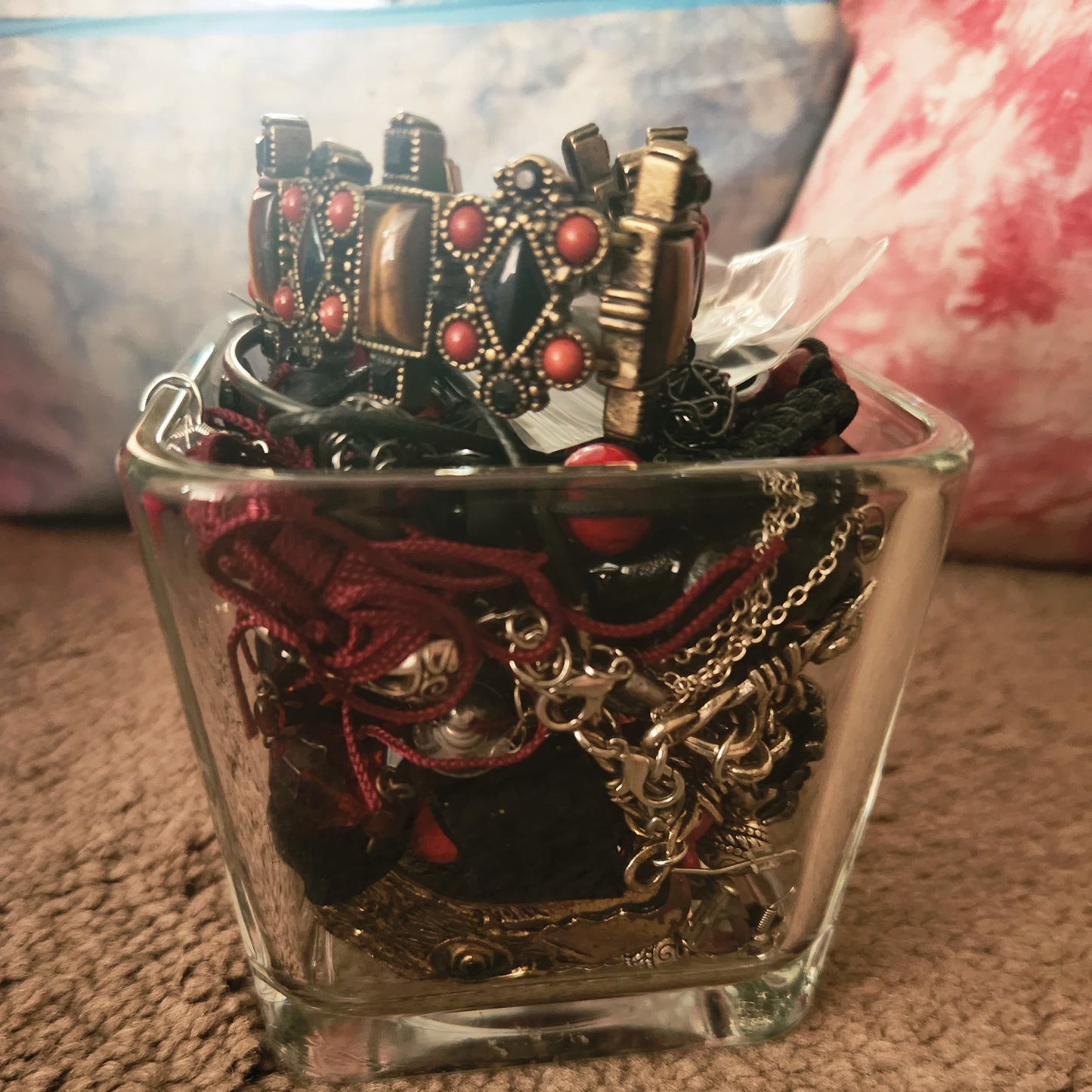 dark tones gothic mystery jewelry jar